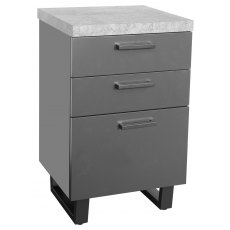 Studio Collection Filing Cabinet - STONE EFFECT