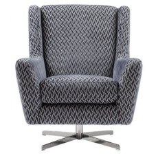 Bosco Collection Swivel Accent Chair - Fabric