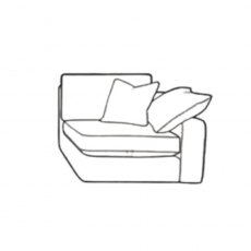 Avarda Sofa Collection 1 Arm 1 Seater -  RHF - C Grade Fabric Standard Back
