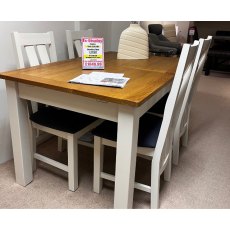 Tiverton Painted White Extending Table & 6 Chairs