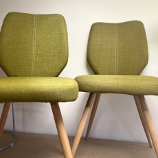 Bella Pair Of Green Dining Chairs