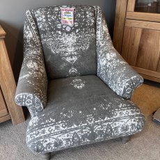 Tetrad Jacaranda Chair in Bagru Fabric