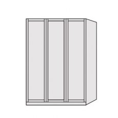Airedale Oak Top 3 Doors Wardrobe - Plain Doors