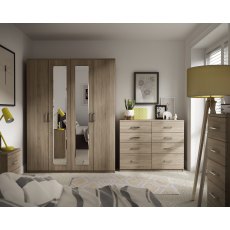 Malta Bedroom 3 Drawer Midi Chest  Finish - Bardolino Oak