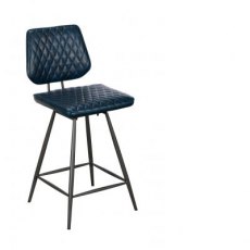 Remus Chair Collection Barstool - Counter Chair (Dark Blue)