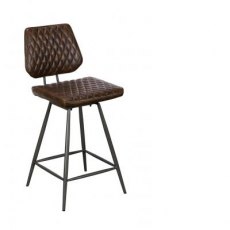Remus Chair Collection Bar stool - Counter Chair (Dark Brown))
