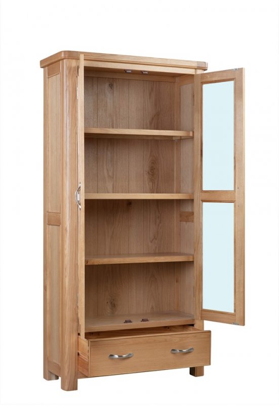 Chedworth Oak Dining Collection Display Cabinet