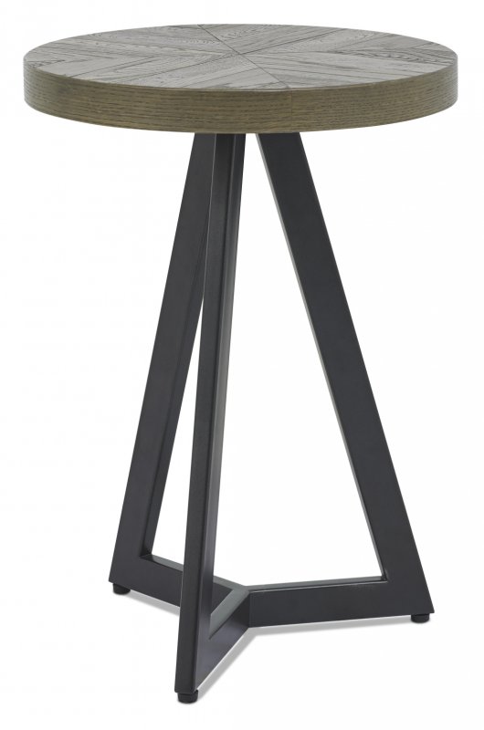 Fumed Oak Lamp Table