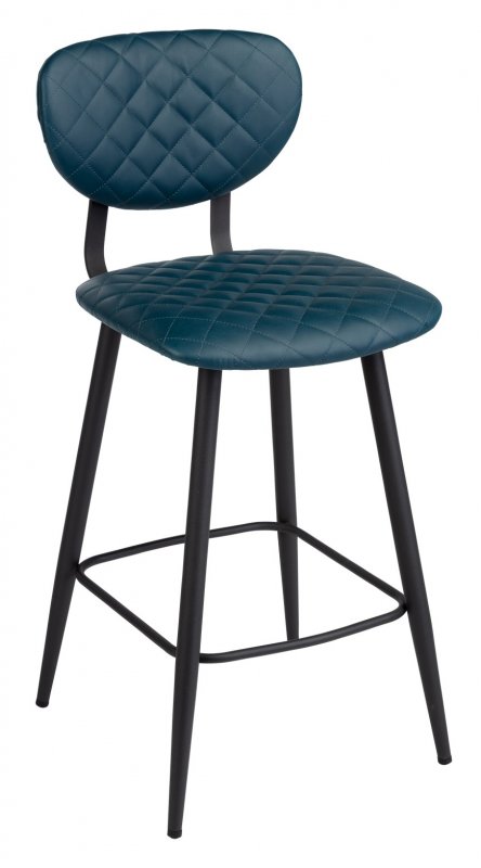 Bar Stool - Vintage Blue PU SOLD IN PAIRS ONLY