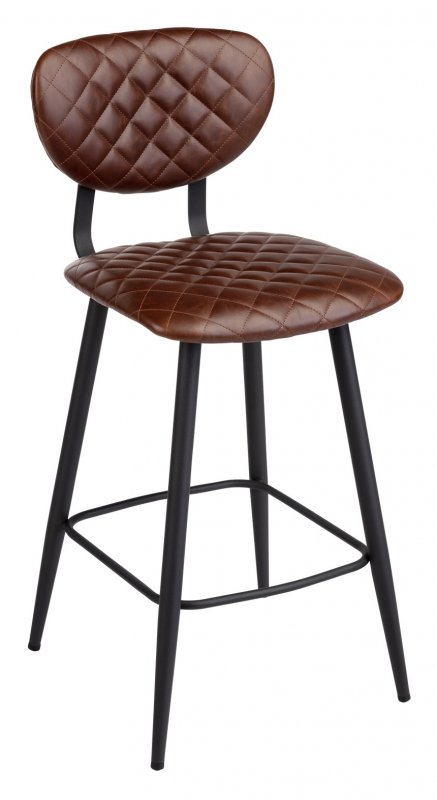 Bar Stool - Vintage Coffee PU SOLD IN PAIRS ONLY
