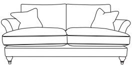 Large Sofa A Grade Fabric - Qualifil Blue Fibre Seat Interior