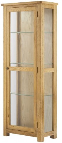 Tiverton Glazed Display Cabinet - Oak