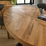 RUSTIC OAK 6 SEATER DINING TABLE