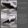 Chicago Ottoman & Headboard Package 150cm End Lift / Premium Fabric