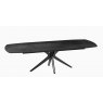 Vancouver Extending Dining Table 200/260- Titanium -Black lacquered steel legs