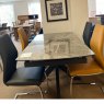 Salix 170cm Extending Table 4 x Grey Chairs 2 x Yellow Chairs