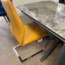 Salix 170cm Extending Table 4 x Grey Chairs 2 x Yellow Chairs