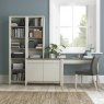 Revox Home Office Collection Narrow Top Unit Grey Washed Oak & Soft Grey