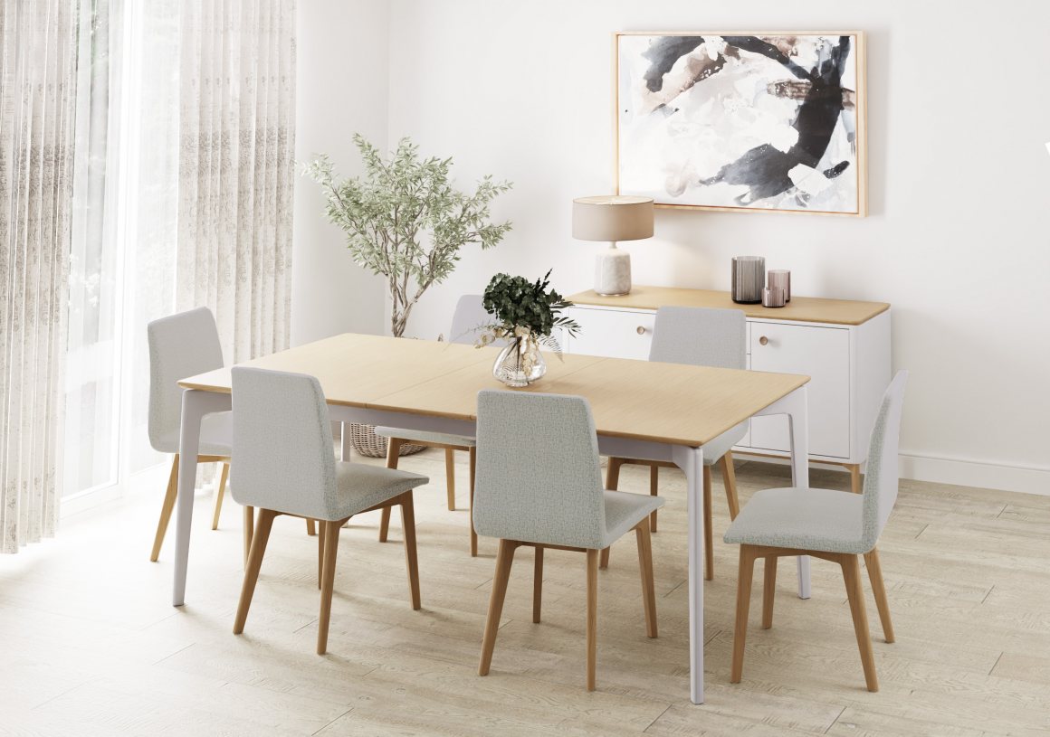 Larvik Dining Collection Cashmere &  Oak