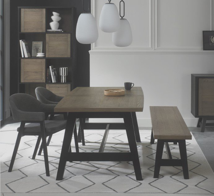 Cambridge Rustic 4 - 6 Seater Dining Table - Hills Furniture Store