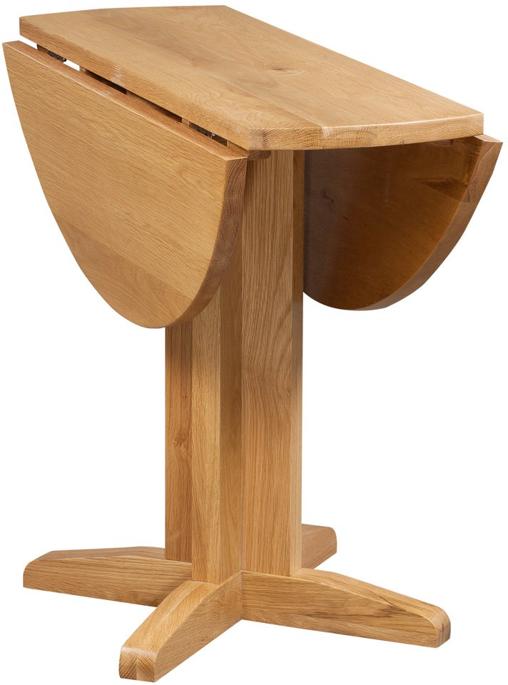 Thetford Dining Collection Round Drop Leaf Table OAK - Hills Furniture ...