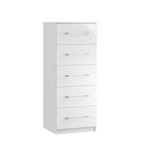 Euston Bedroom Collection 5 Drawer Narrow Chest .