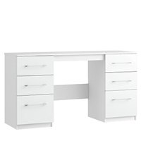 Euston Bedroom Collection Double Pedestal Dressing Table .
