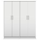 Euston Bedroom Collection 4 Door Robe Plain Doors