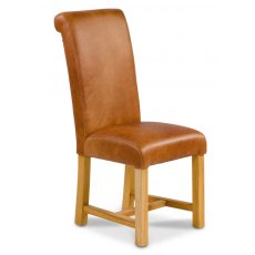 Country Collection Country Rollback Dining Chair - Brown Cerato