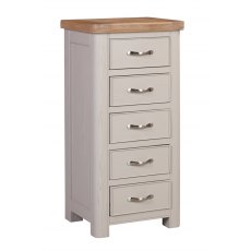 Chedworth Painted Bedroom Collection Tall Chest with 5 Drawers