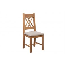 Chedworth Oak Dining Collection Chair with Fabric Seat (pair)