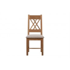 Chedworth Oak Dining Collection Chair with Fabric Seat (pair)