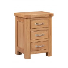 Chedworth Oak Bedroom Collection Bedside Cabinet with 3 Drawers