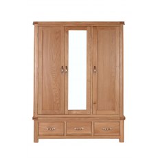 Chedworth Oak Bedroom Collection Triple robe