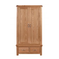 Chedworth Oak Bedroom Collection Double Robe with 2 Drawers