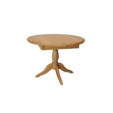 Lamont Table - Round extending single pedestal