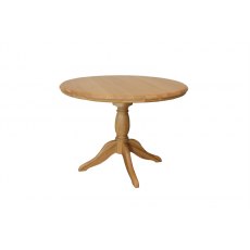 Lamont Table - round fixed single pedestal