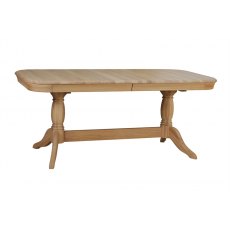 Lamont Table - oval extending double pedestal
