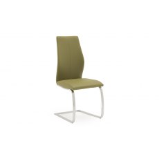 Salix Dining Collection Dining Chair - Chrome Leg Olive