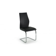 Salix Dining Collection Dining Chair - Chrome Leg Black