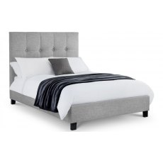 Polo Double Bedstead - Light Grey Linen