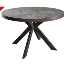 Studio Collection 120cm Round Table - STONE EFFECT