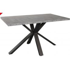 Studio Collection 135cm Compact Table - STONE EFFECT