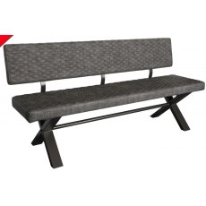 Studio Collection Upholstered Bench With Back 180
