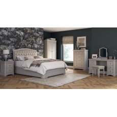 Lamour Bedroom Collection Double Bedstead Upholstered Headboard