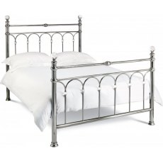 Krystal 135Cm Antique Nickel Bedstead