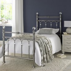 Krystal 90cm Antique Nickel Bedstead