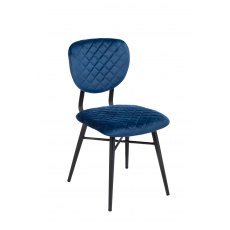 Stitch Dining Chair - Navy Velvet