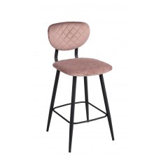 Stitch Bar Stool - Dusk Velvet