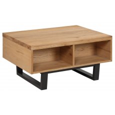 Studio Laptop Storage Coffee Table - Oak